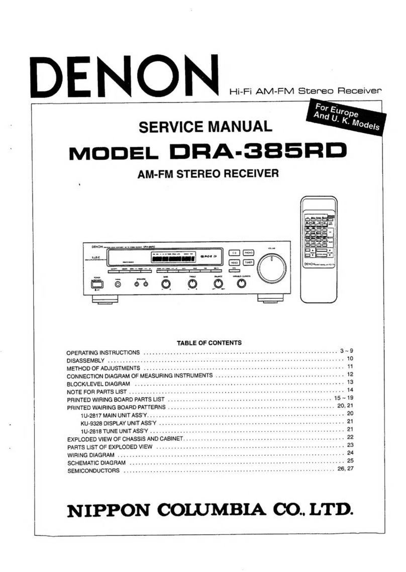 Denon DRA-385RD User manual