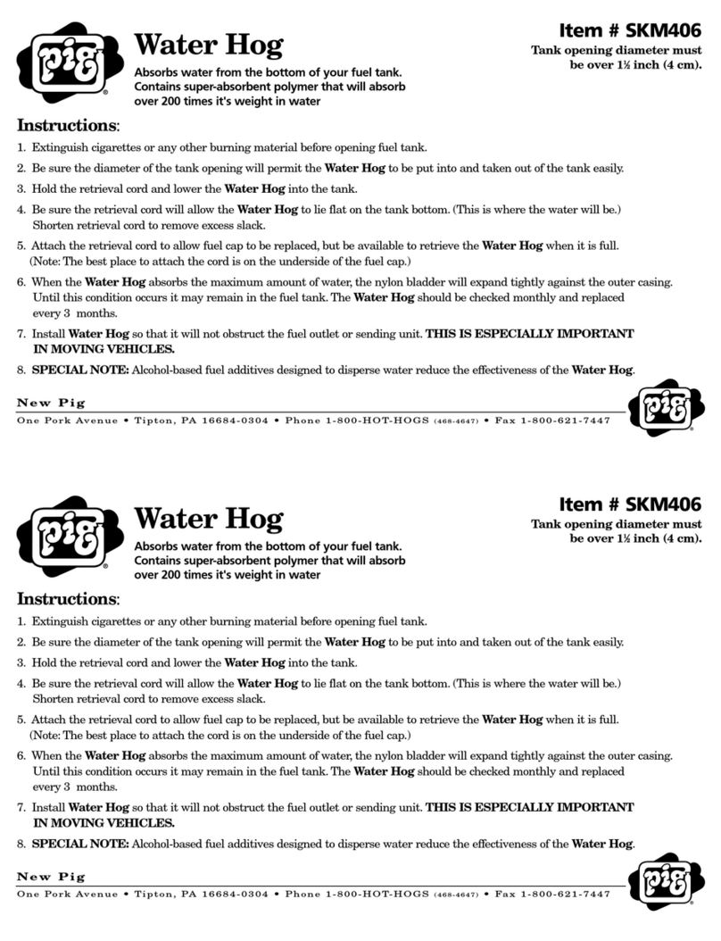 New Pig Water Hog User manual