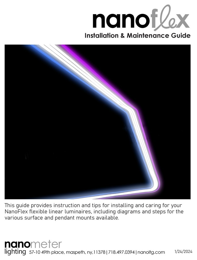 nanometer lighting nanoflex Installation & maintenance guide