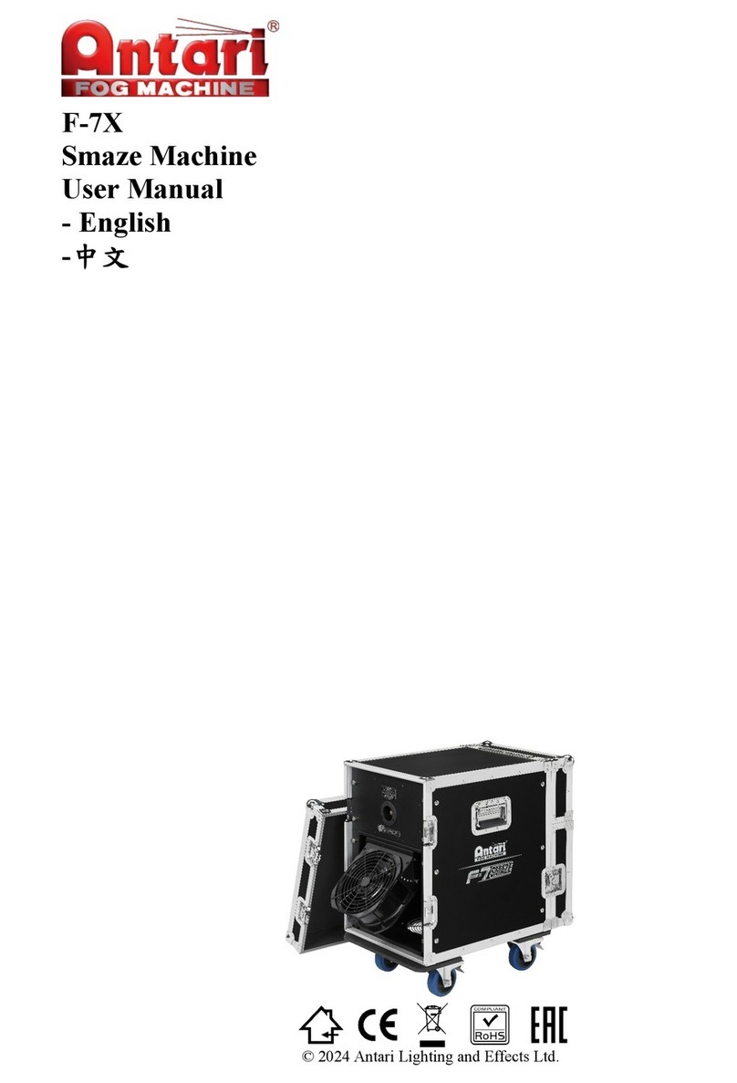 Antari F-7X User manual Antari F-7X User manual