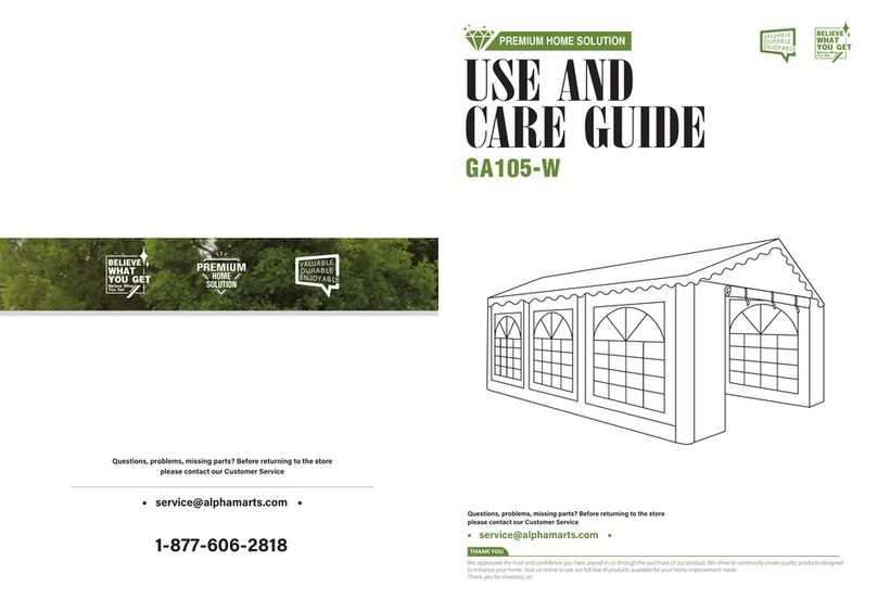 PREMIUM HOME SOLUTION GA105-W Use and care guide