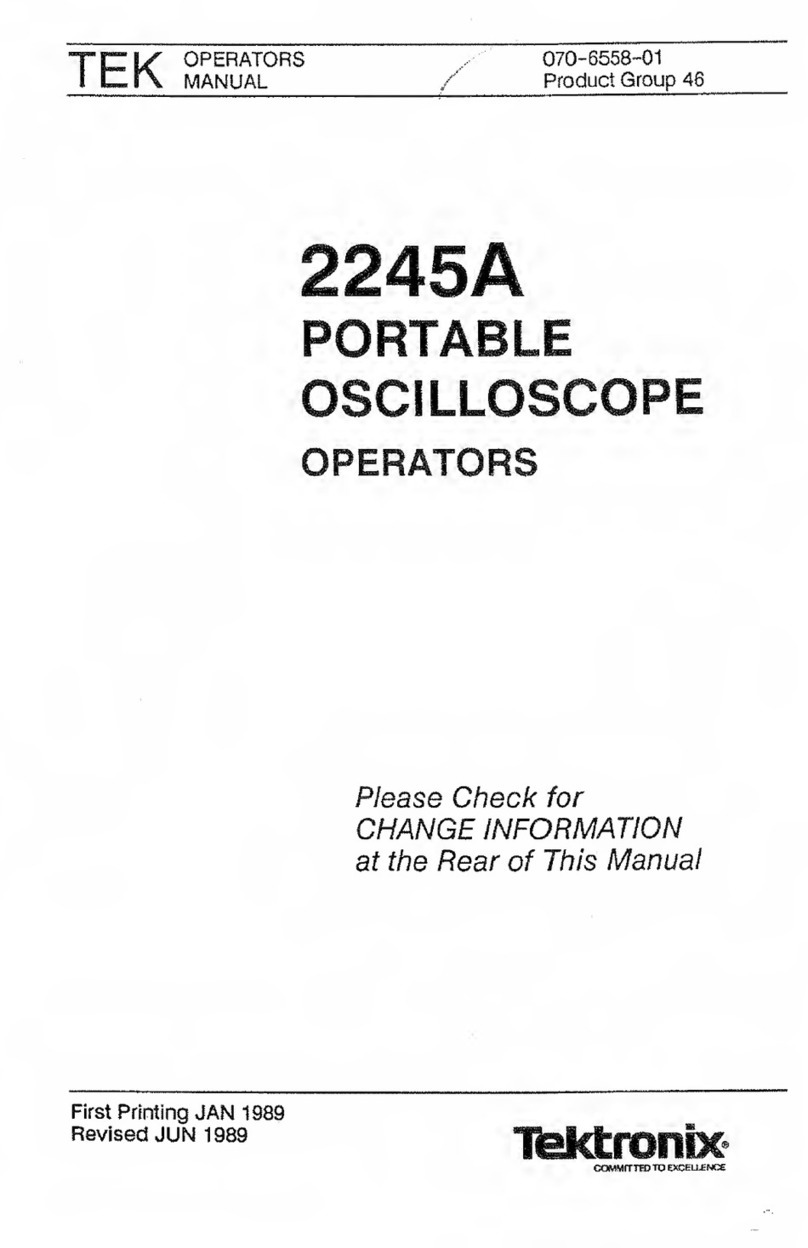 Tektronix 2245A User manual