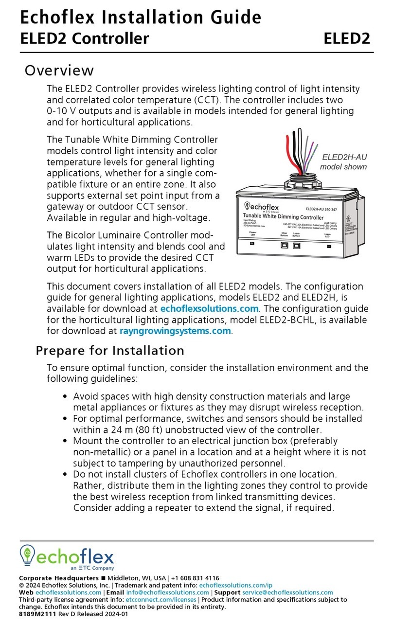 echoflex ELED2 User manual echoflex ELED2 User manual