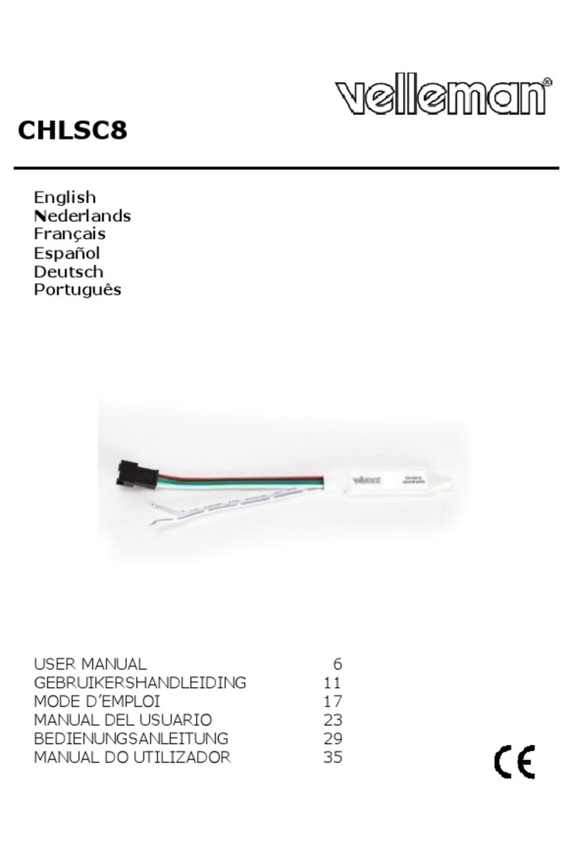 Velleman CHLSC8 User manual