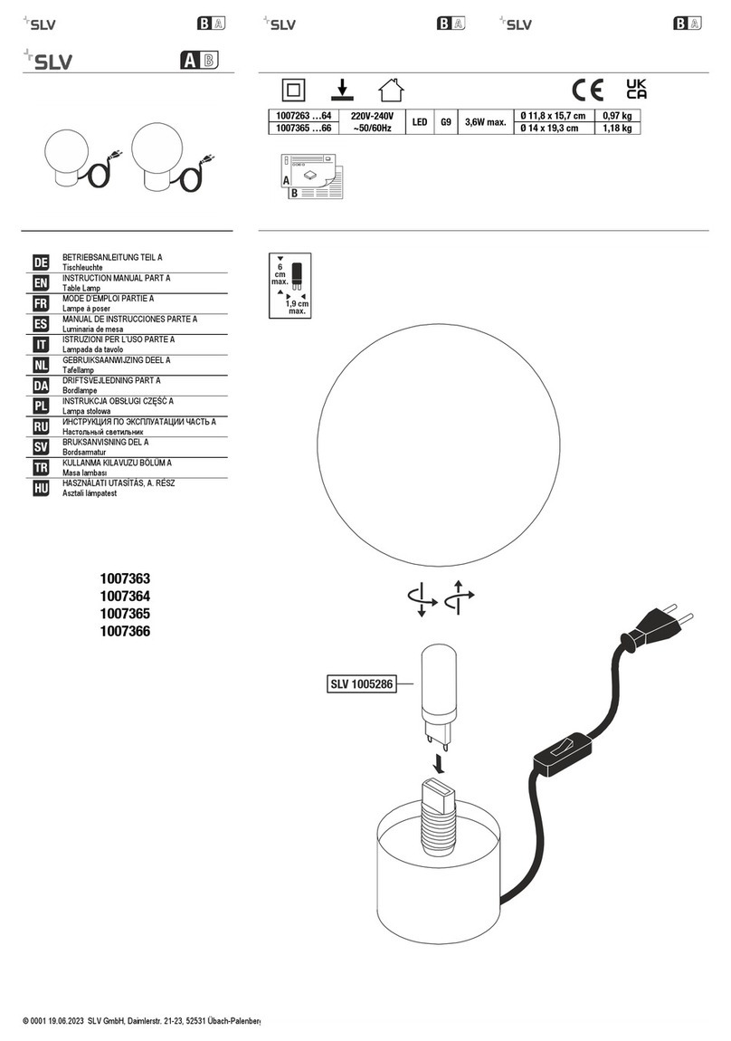 SLV TINY SUN 1007363 instruction manual