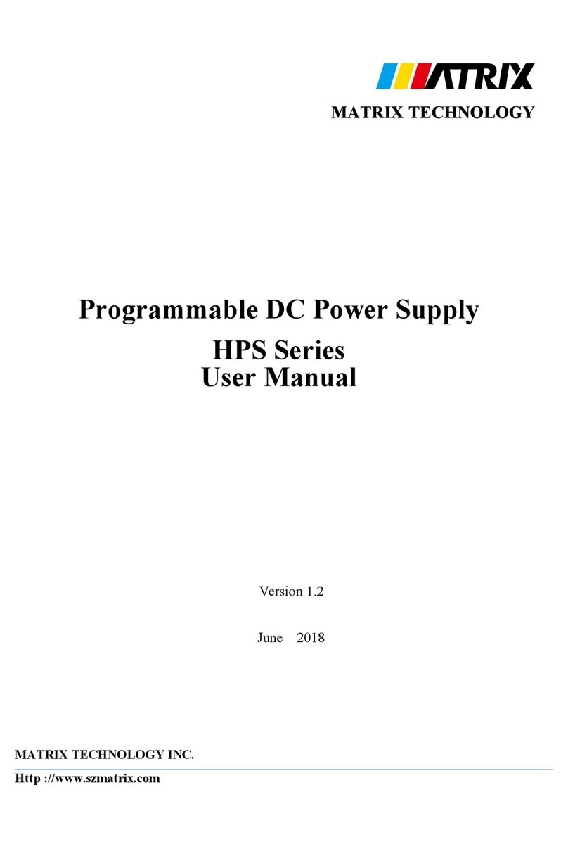 MATRIX TECHNOLOGY HPS Series User manual