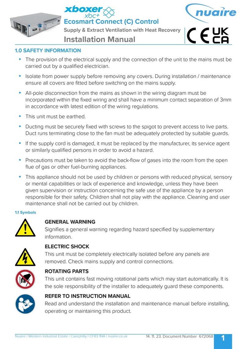 NuAire xboxer xbx+ User manual