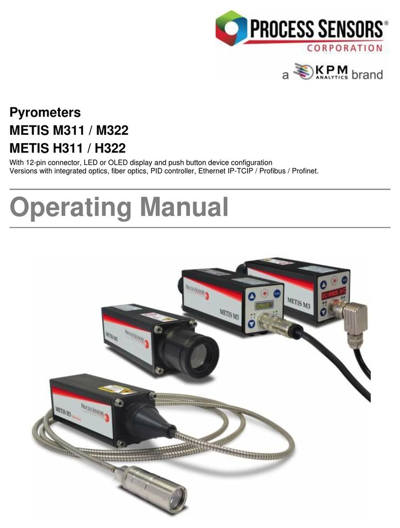 KPM PROCESS SENSORS METIS M311 operating manual