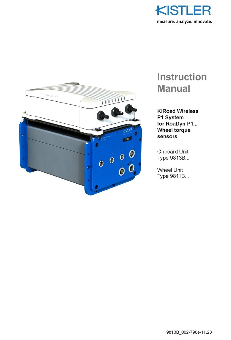 Kistler 9813B Series User manual