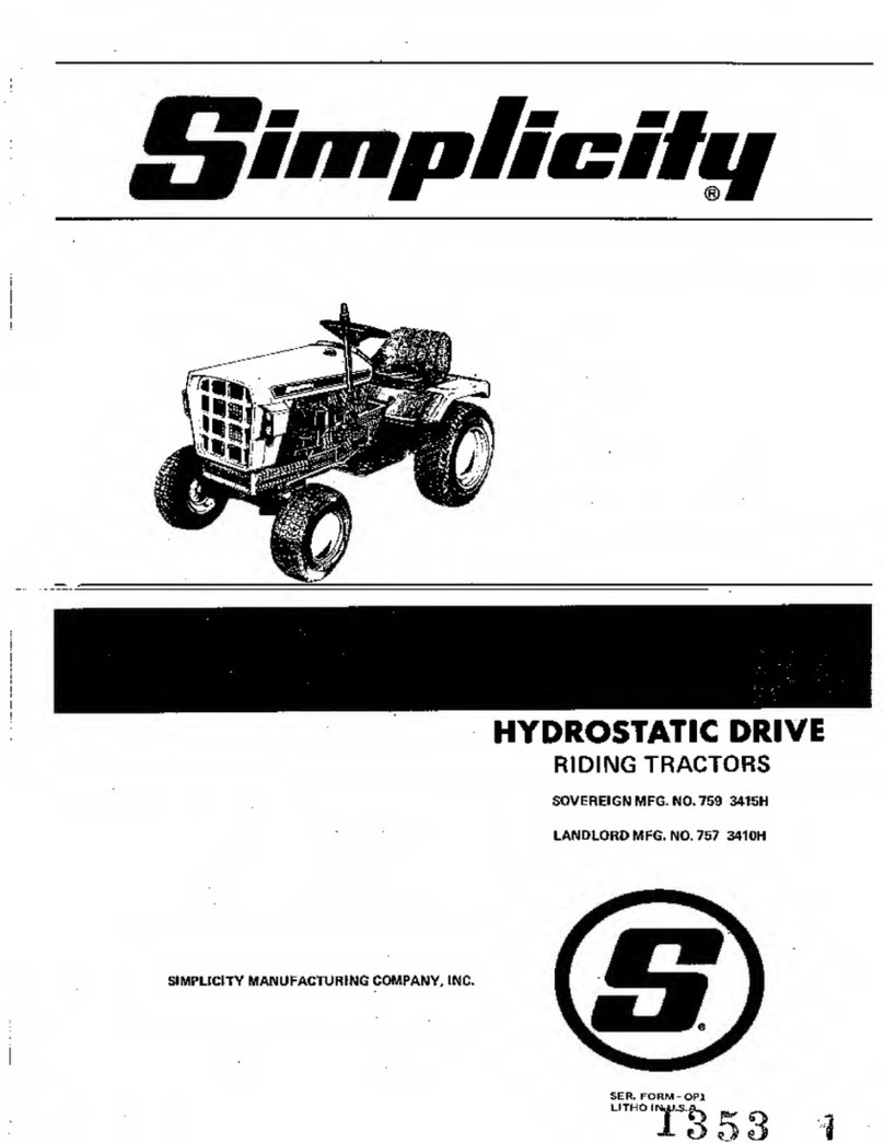 Simplicity Sovereign 759 3415H User manual Simplicity Sovereign 759 3415H User manual
