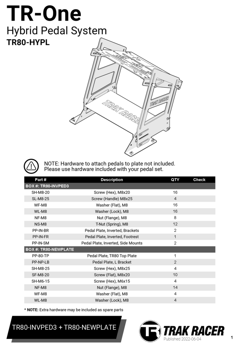 TRAK RACER TR-One TR80-HYPL User manual