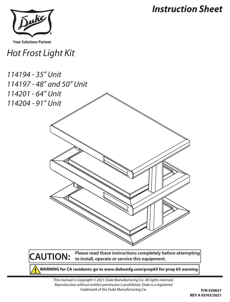 Duke 114194 instruction sheet