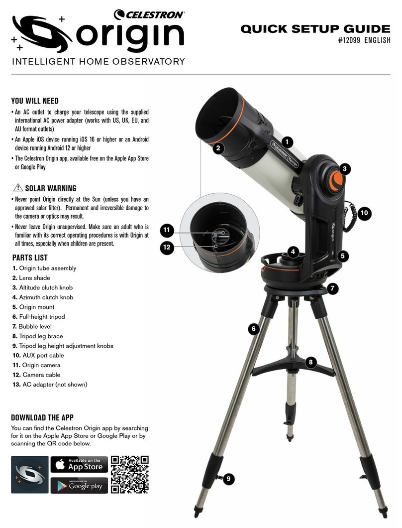 Celestron origin 12099 User manual Celestron origin 12099 User manual