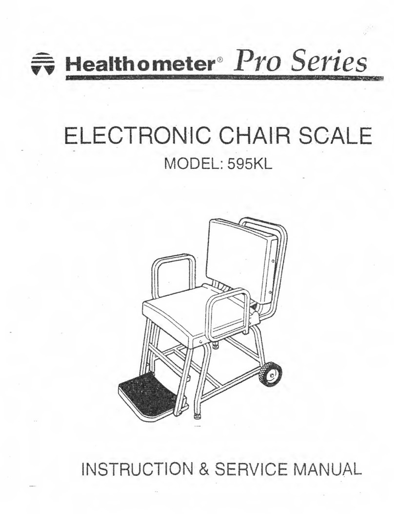 Health O Meter Pro Series Instructions/service manual