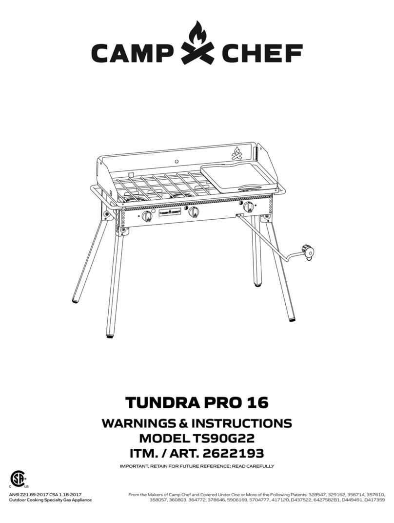 Camp Chef TUNDRA PRO 16 instructions