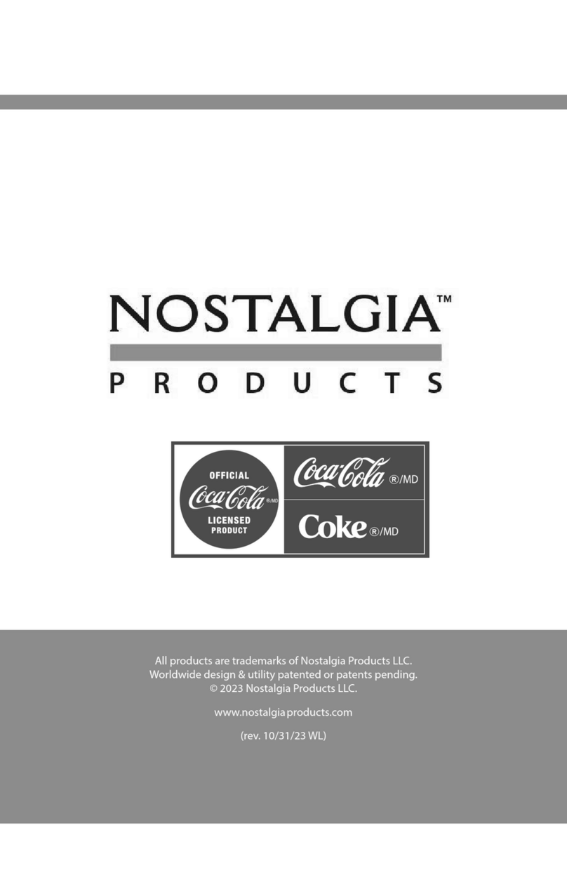 Nostalgia Electrics Coca-Cola CKICEBSC26CR Instructions & recipes Nostalgia Electrics Coca-Cola CKICEBSC26CR Instructions & recipes