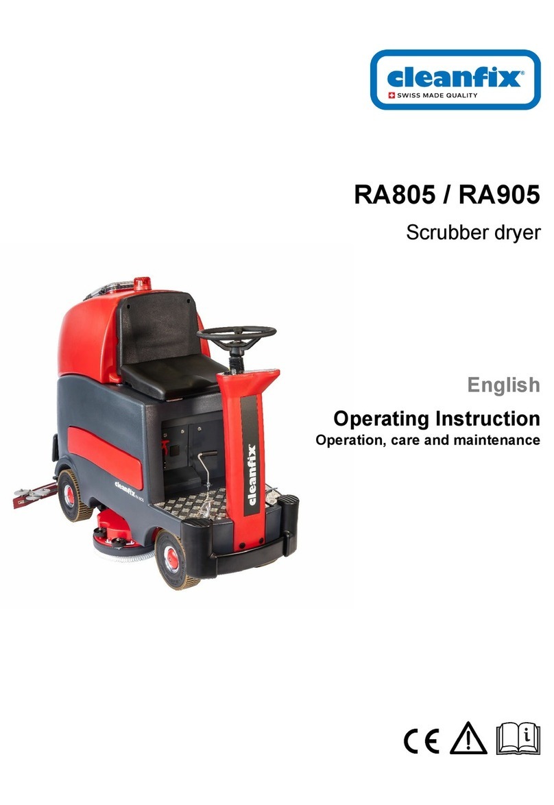 Cleanfix RA805 Operating	 instruction