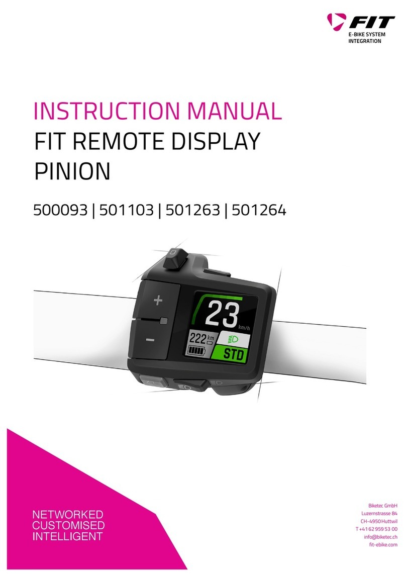 FiT REMOTE DISPLAY instruction manual