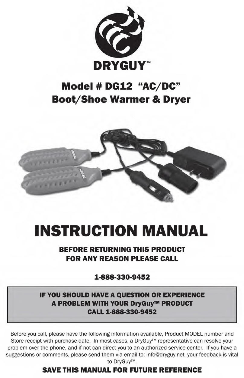 DryGuy DG12 instruction manual