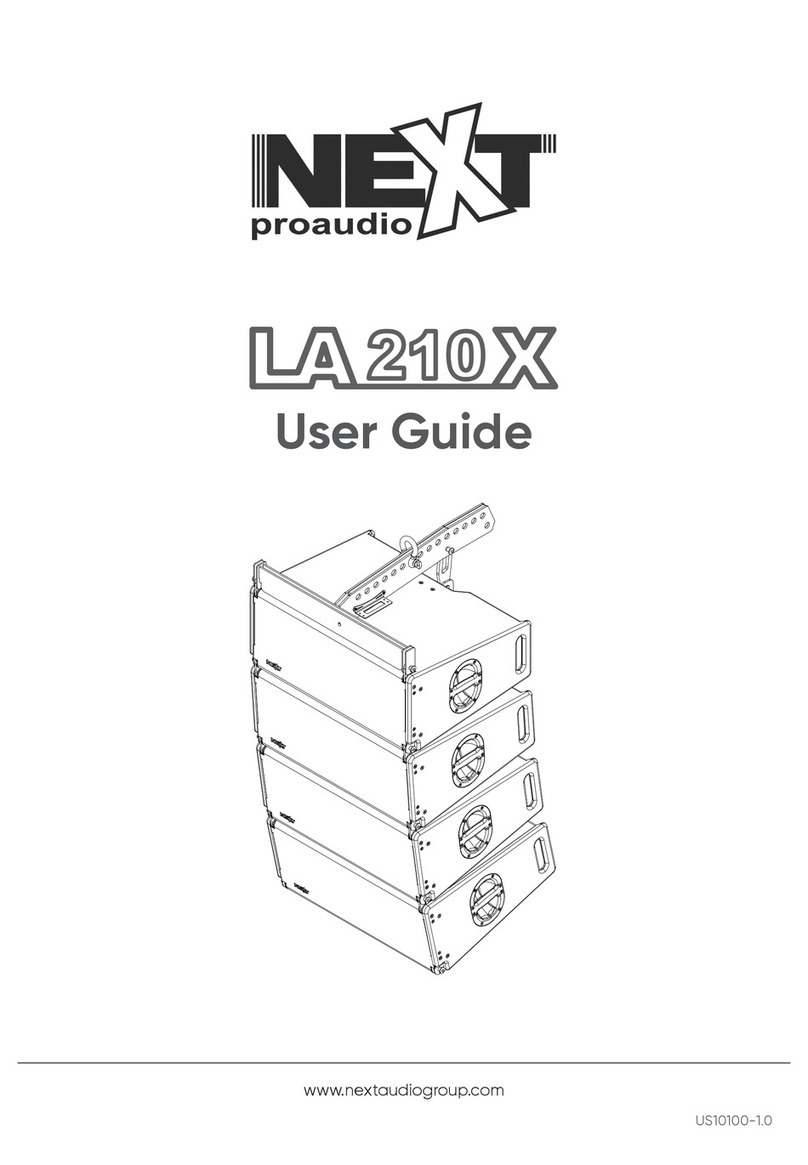 Next PROAUDIO LA210X User manual