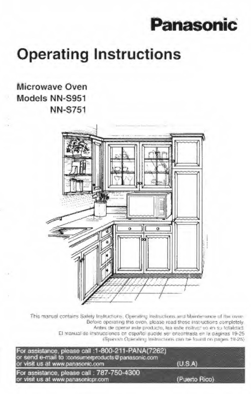 Panasonic NN-S751 operating instructions