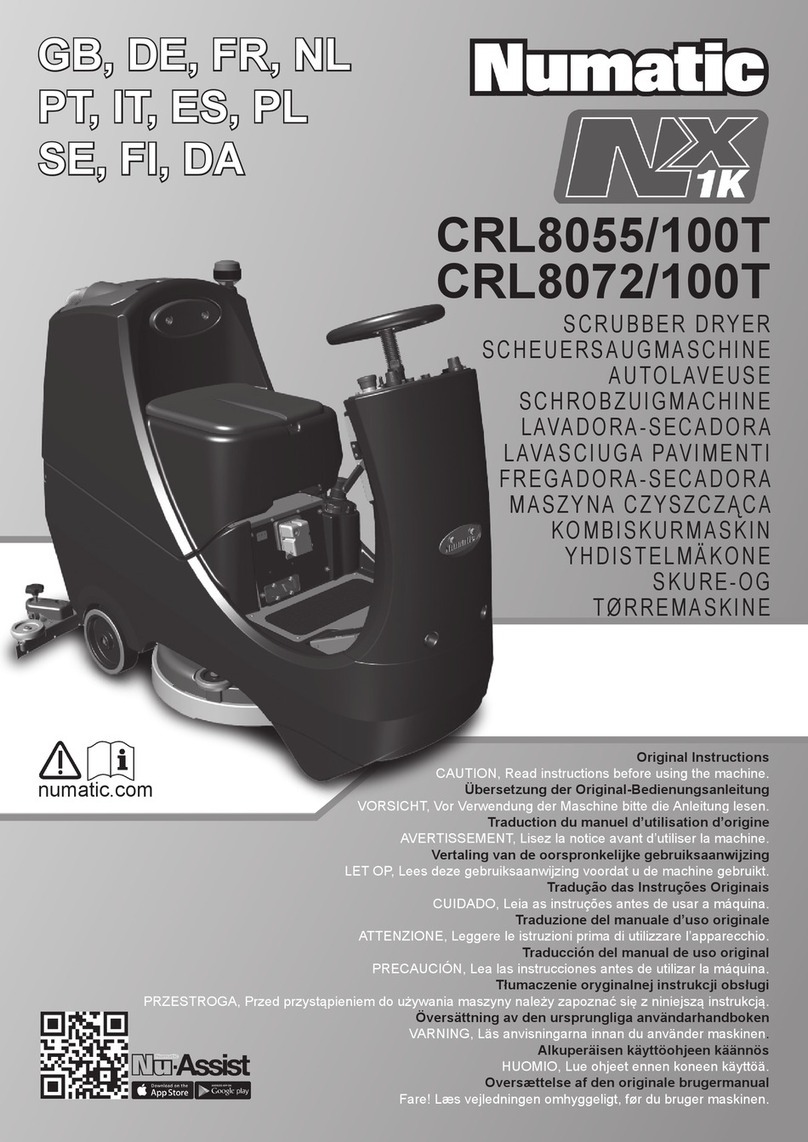 Numatic CRL8055/100T User manual