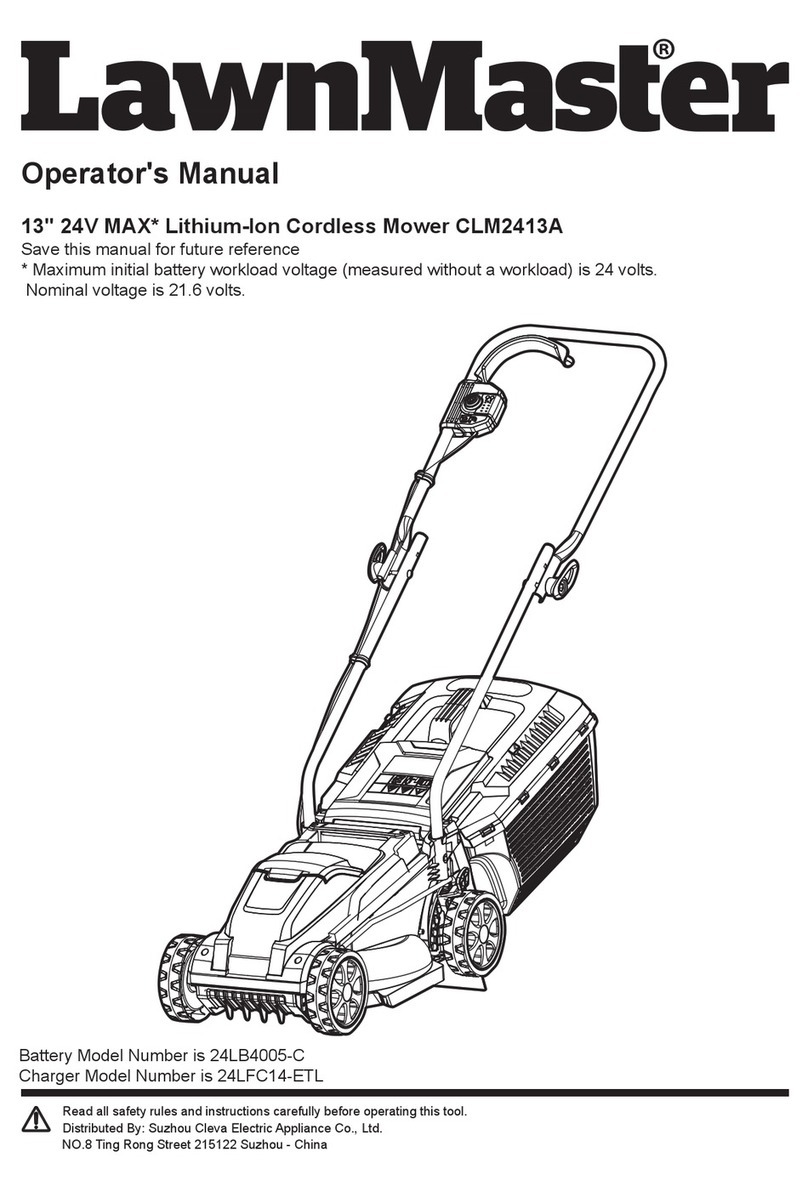 LawnMaster CLM2413A Operator's manual