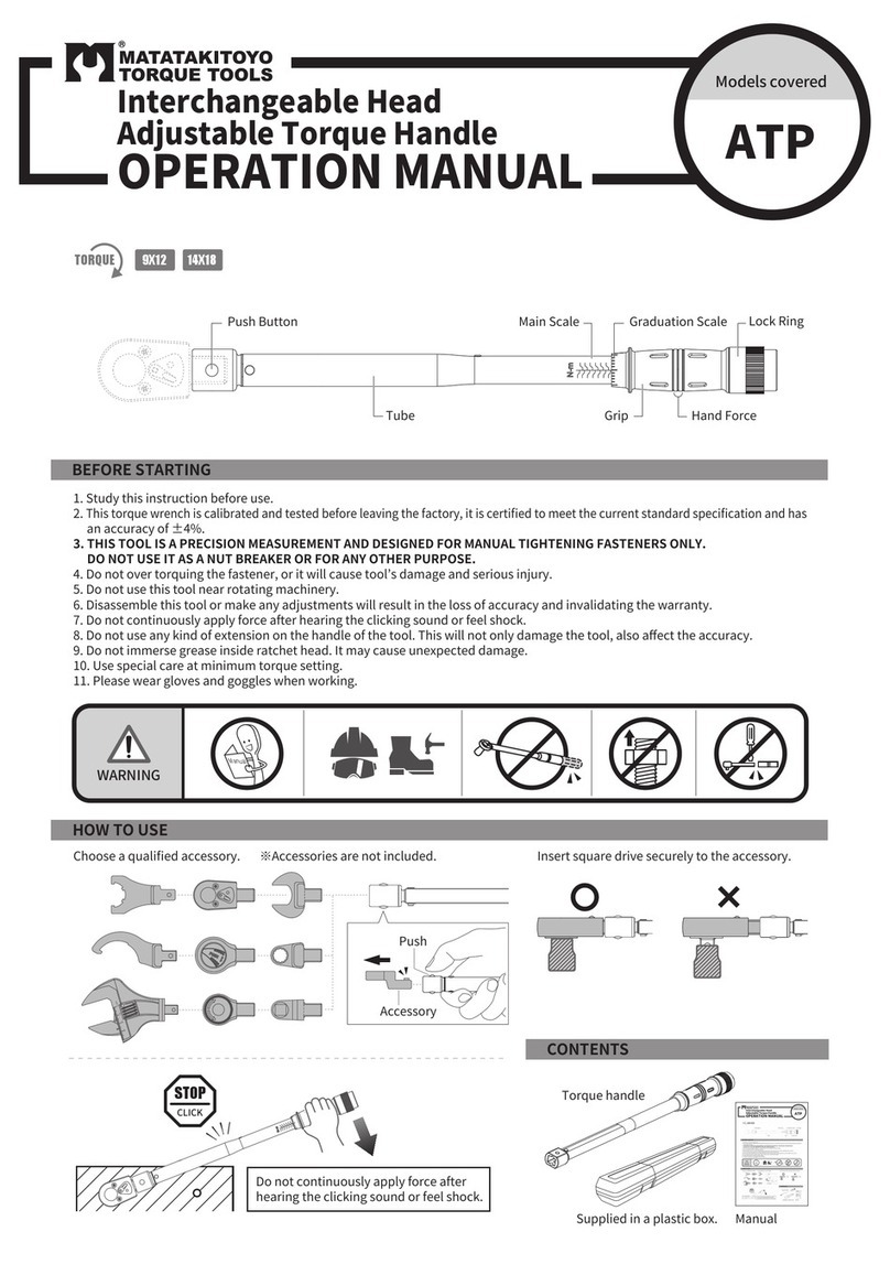 Matatakitoyo Torque Tools ATP Operation manual