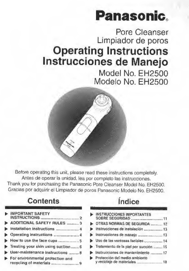 Panasonic EH-2500 operating instructions