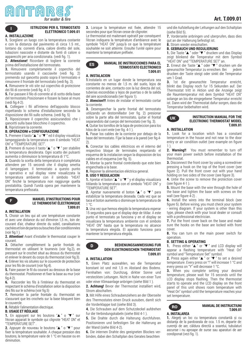 Antares T.009.01 instruction manual