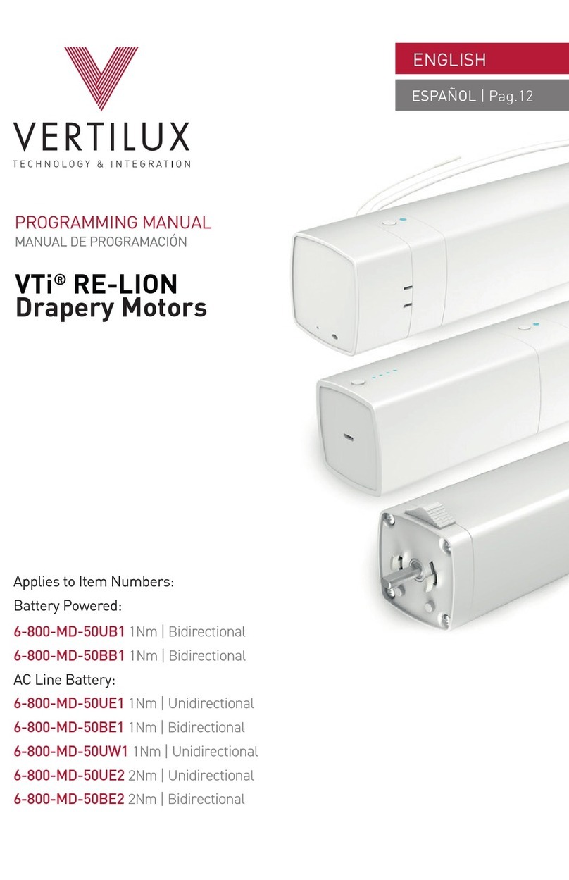 Vertilux VTi RE-LION 6-800-MD-50UB1 Owner's manual