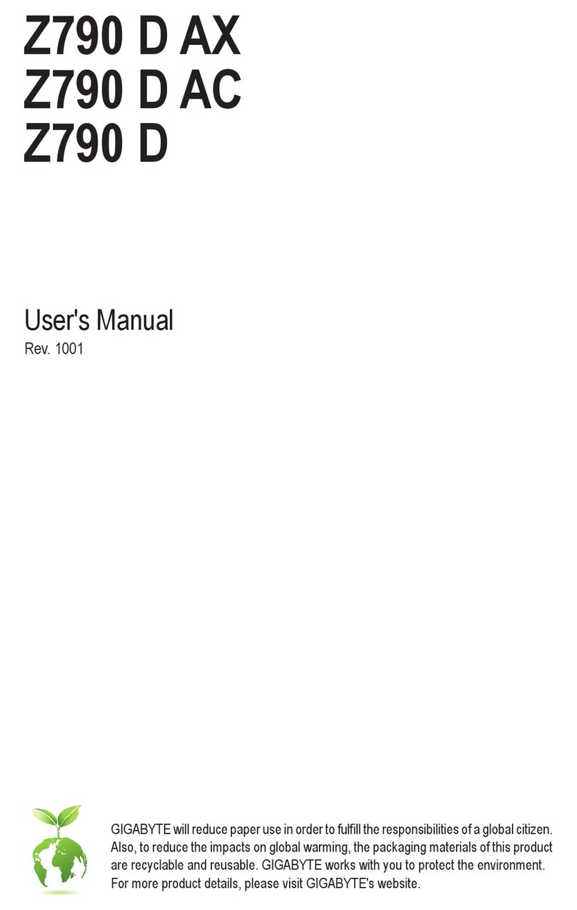 Gigabyte Z790 D AX User manual