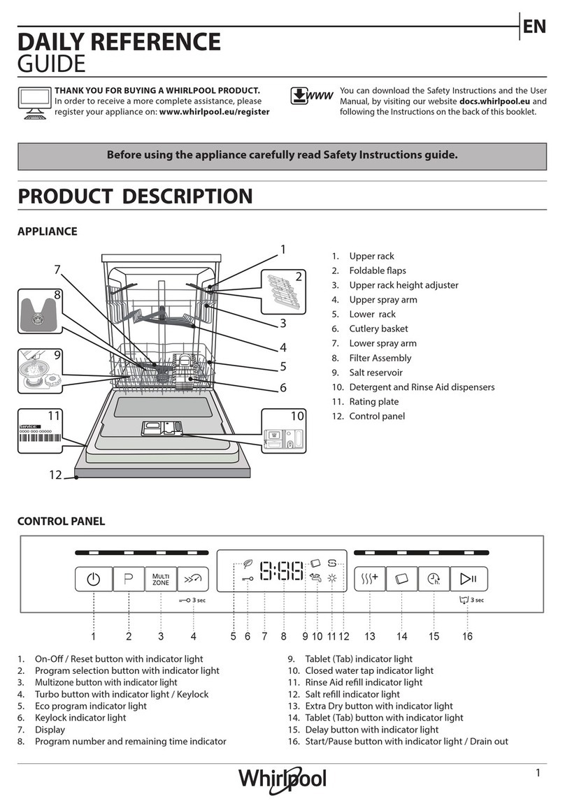 Whirlpool WFO 3T142 X Daily reference guide