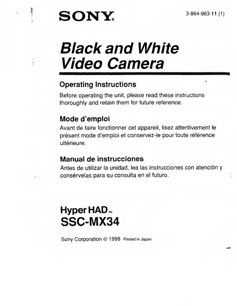 Sony Hyper HAD SSC-MX34 User manual