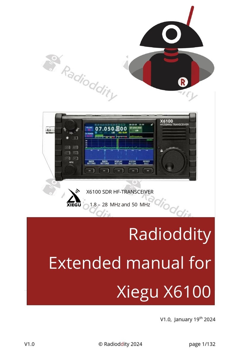 Radioddity Xiegu X6100 Service manual