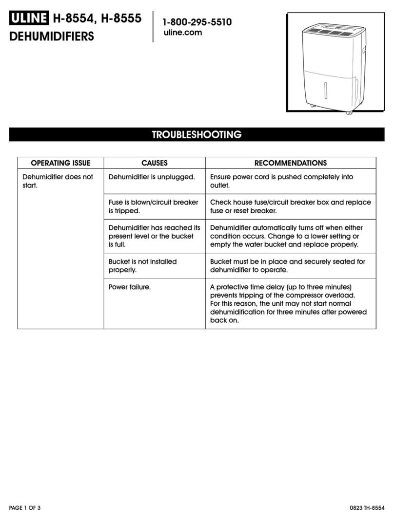 U-Line H-8554 manual