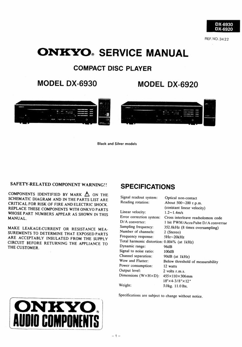 Onkyo DX-6930 User manual