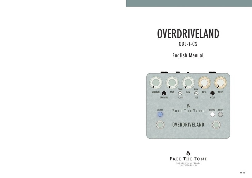 Free The Tone OVERDRIVELAND manual