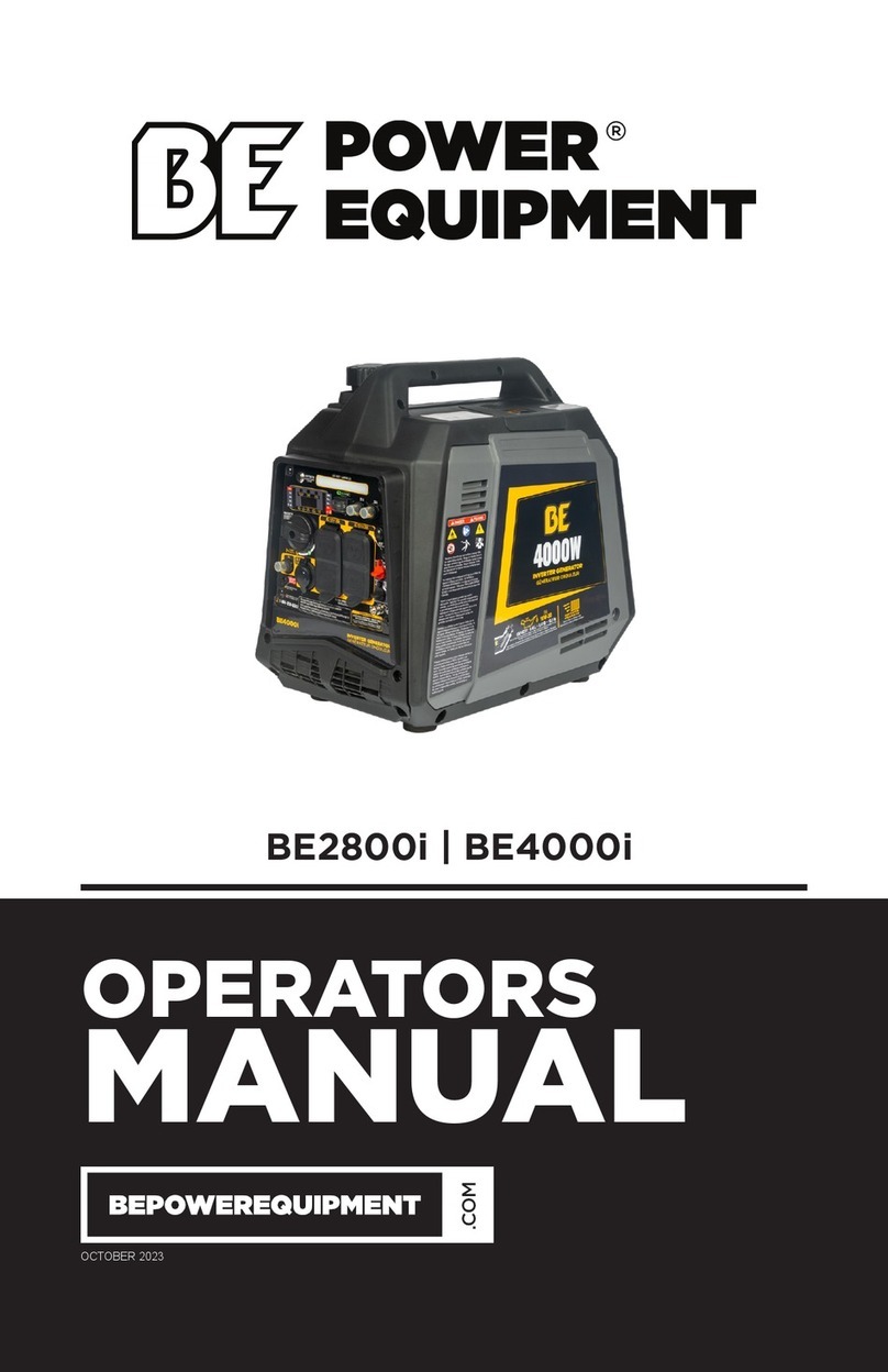 BE Power Equipment BE2800i Operator's manual BE Power Equipment BE2800i Operator's manual