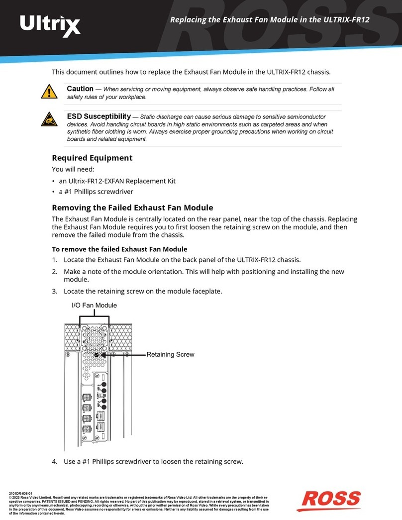 Ross ULTRIX-FR12 User manual