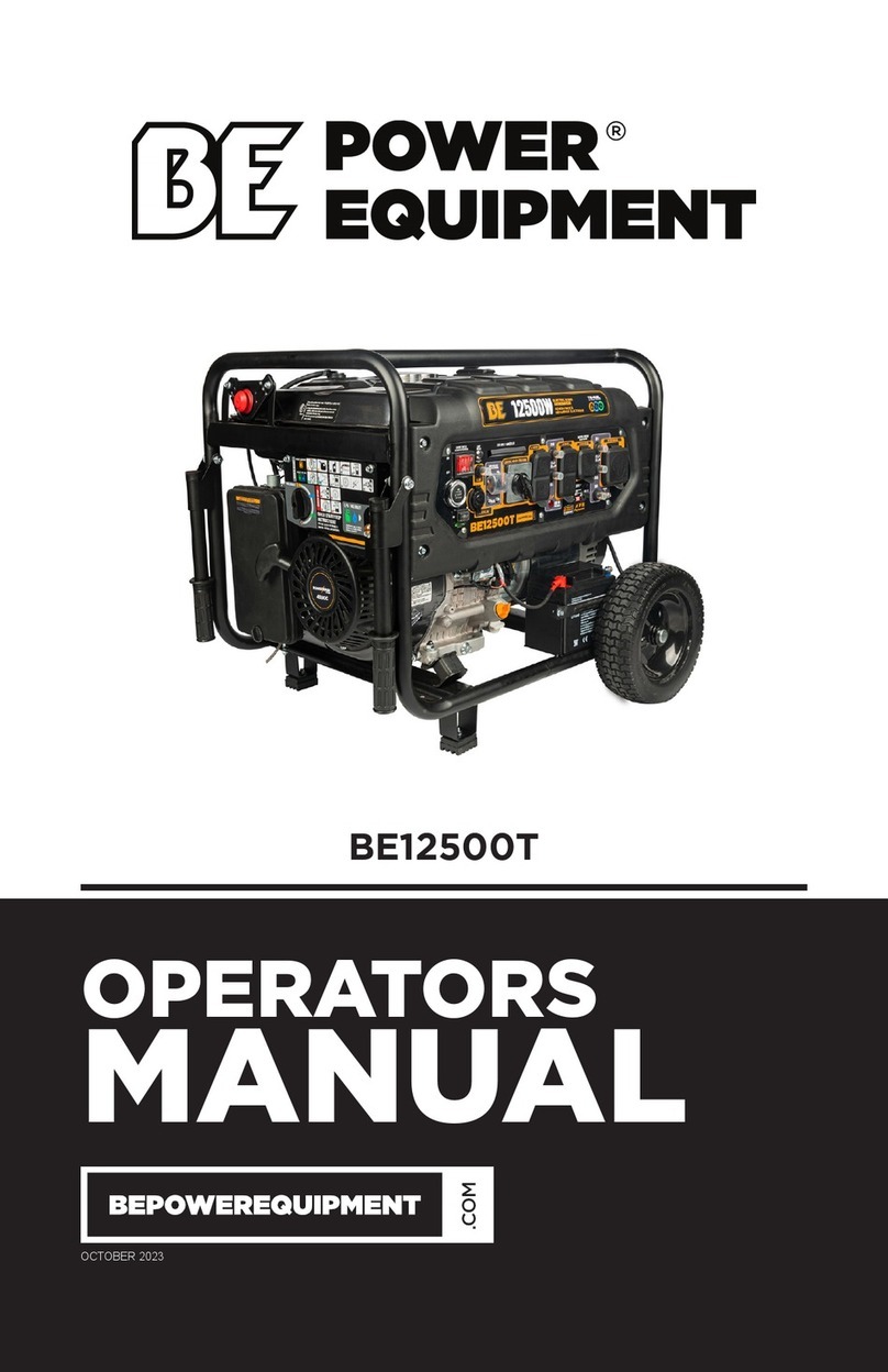 BE Power Equipment BE12500T Operator's manual
