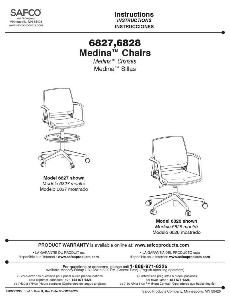 LDI SAFCO Medina 6827 instructions