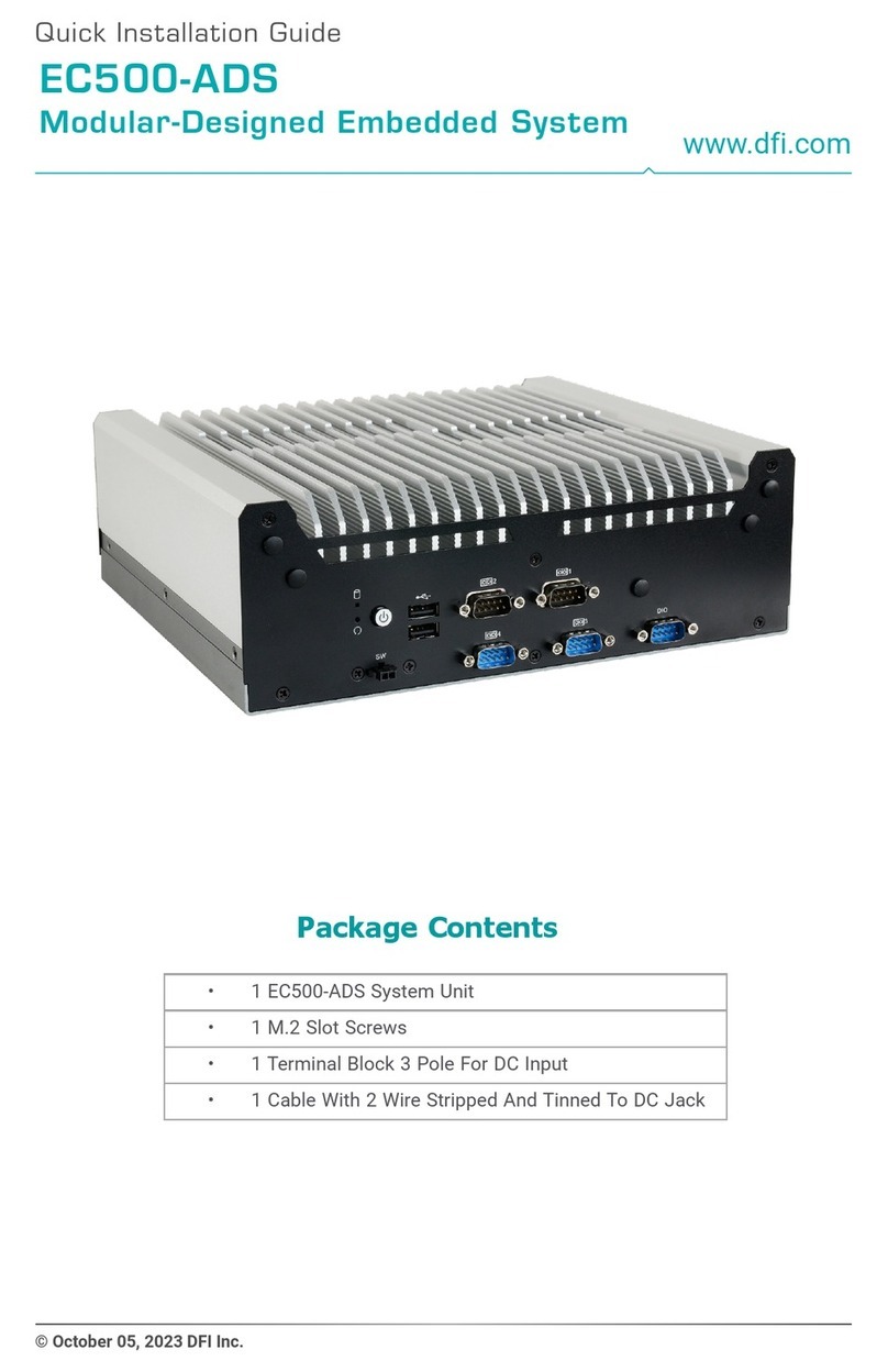DFI EC500-ADS Quick installation guide
