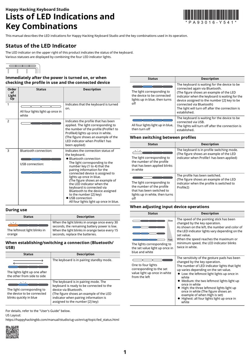 Happy Hacking Keyboard Studio manual