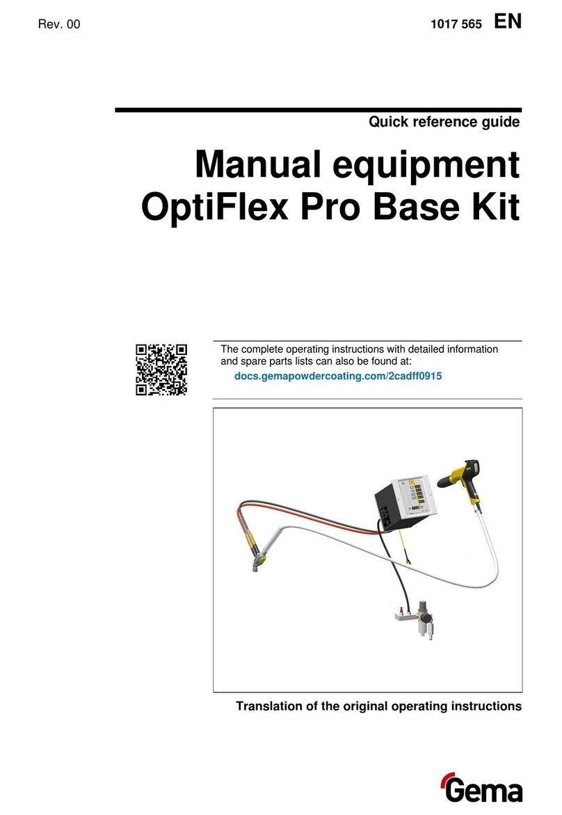 Gema OptiFlex Pro Base Kit User manual Gema OptiFlex Pro Base Kit User manual