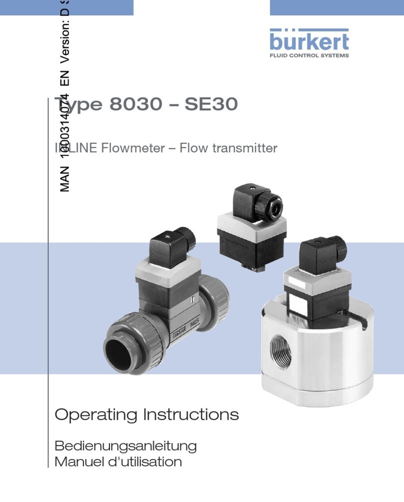 Burkert 8030-SE30 Series User manual
