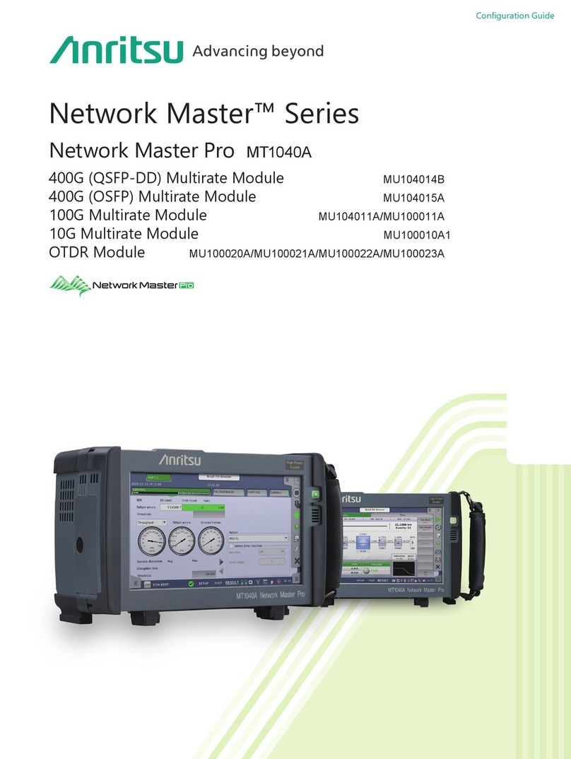 Anritsu MU104014B User manual