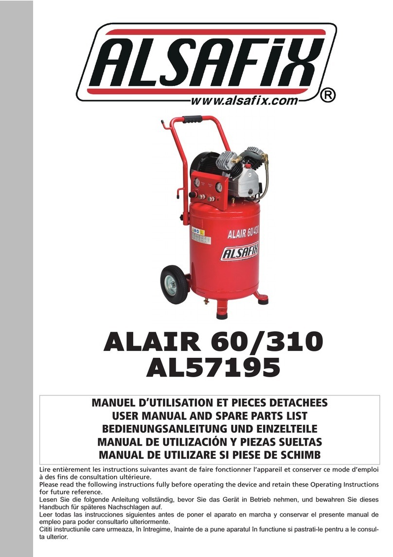 Alsafix ALAIR 60/310 User manual and  spare parts list
