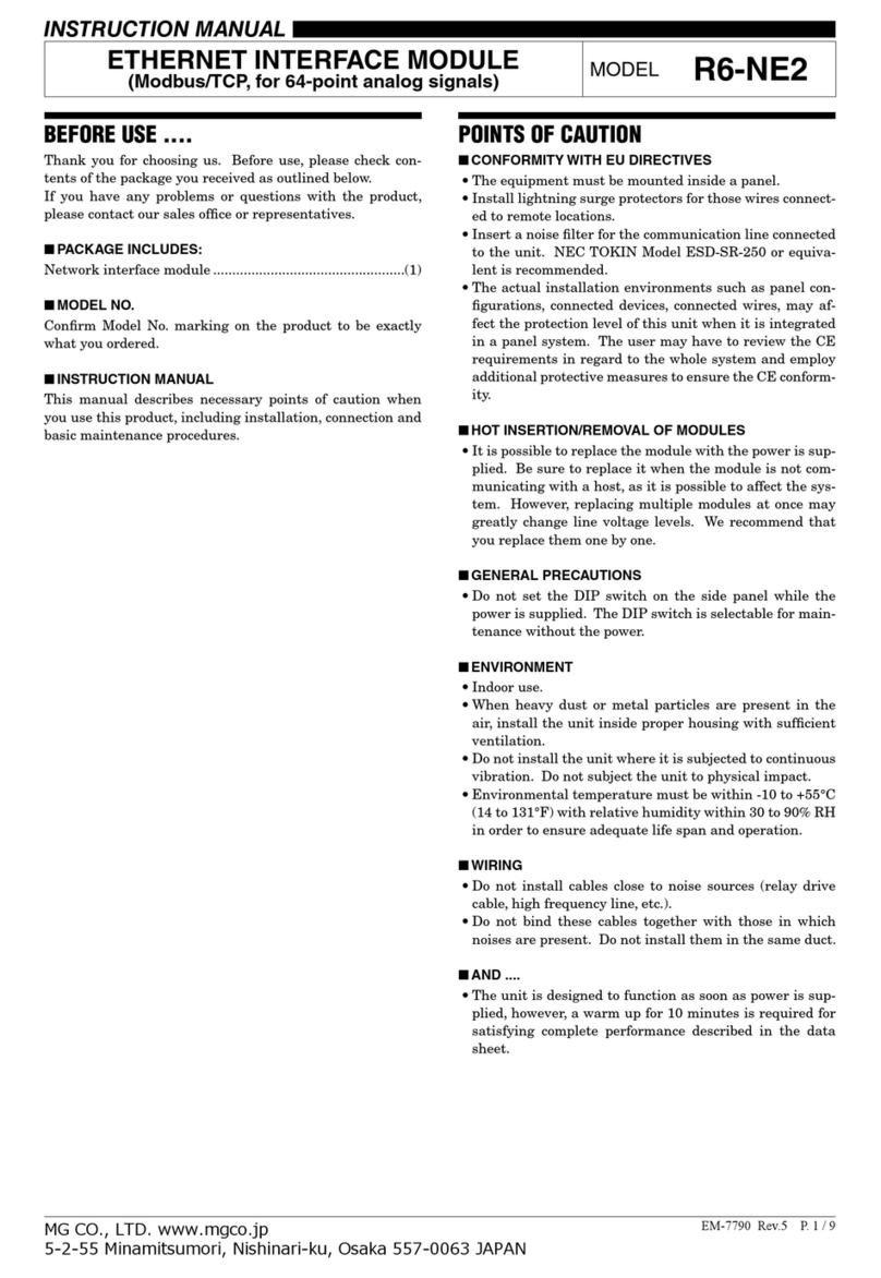 MG R6-NE2 User manual