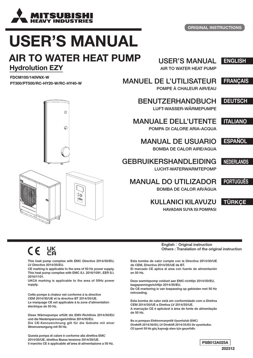 Mitsubishi Heavy Industries FDCM100VNX-W user manual